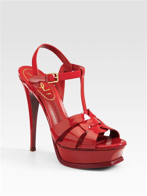 ysl red bottoms|ysl platform heels.